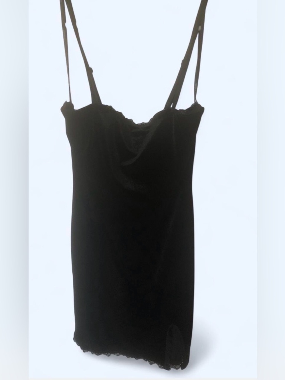 Women’s Black Lace-Trim Slip Dress by Forever 21